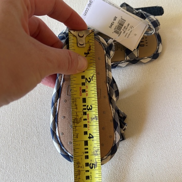 NWT Baby Gingham Sandals Size 3 (6-12months) - Picture 7 of 7
